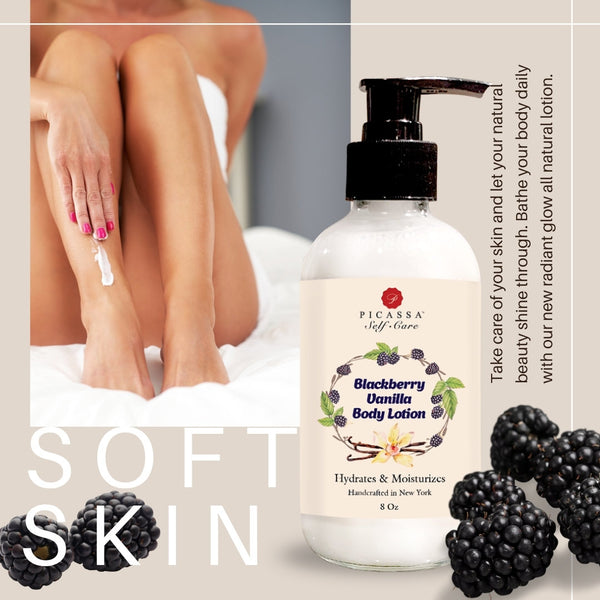 Blackberry Vanilla Body Lotion, Organic Skin Care, Psoriasis Body Lotion, Dry Skin Lotion, Organic Body Lotion, Soft Skin, Eczema SELFCARE
